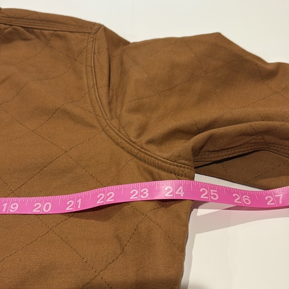 Carhartt women’s size large 12/14 canvas snap-front shirt jacket - Picture 11 of 13